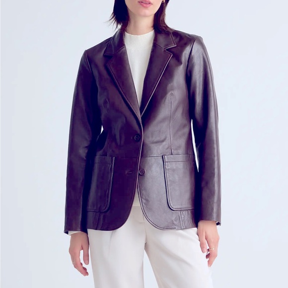 The Limited Genuine Leather Jacket - Picture 4 of 13